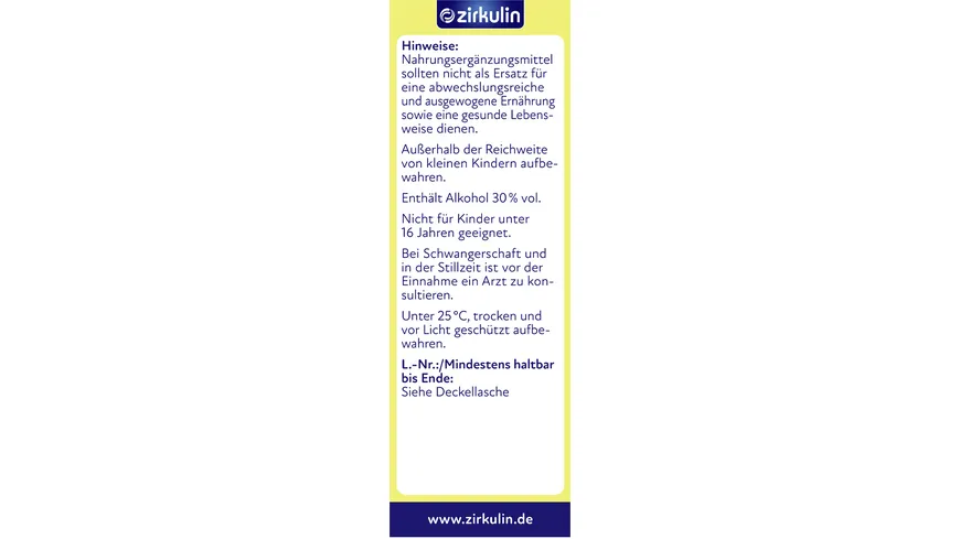 Zirkulin Bitter-Elixir 50 ml