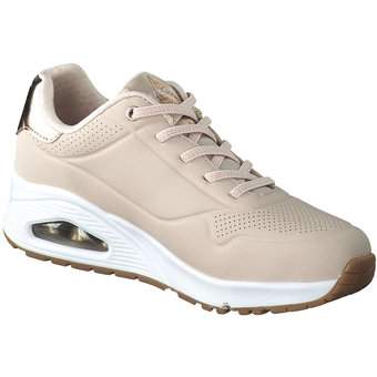 Skechers Uno Shimmer Away Sneaker in beige