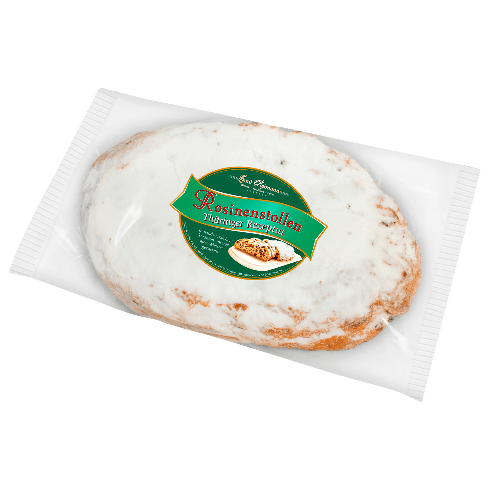 Emil Reimann Rosinenstollen Thüringer Rezeptur 1kg