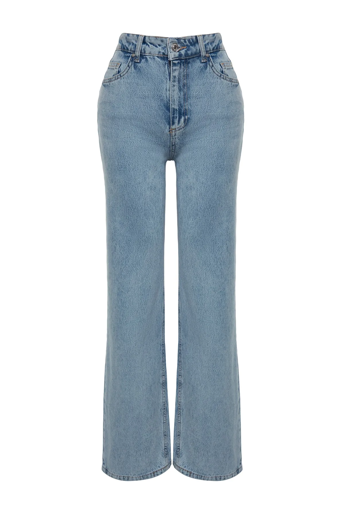 Trendyol Collection  Jeans - Dunkelblau - Wide Leg