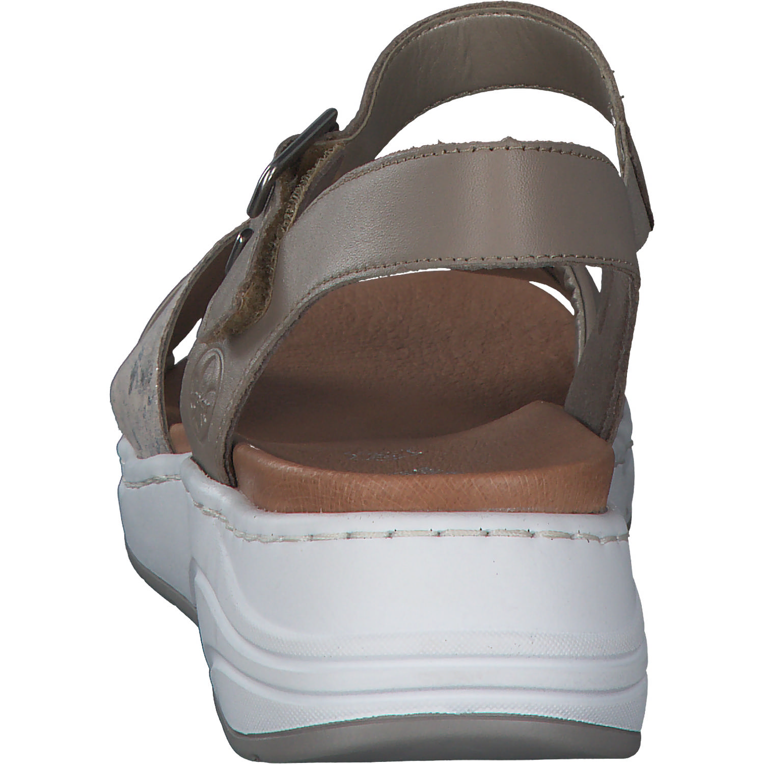 Rieker 64301, Keilsandaletten, Damen, seal/rose-metallic