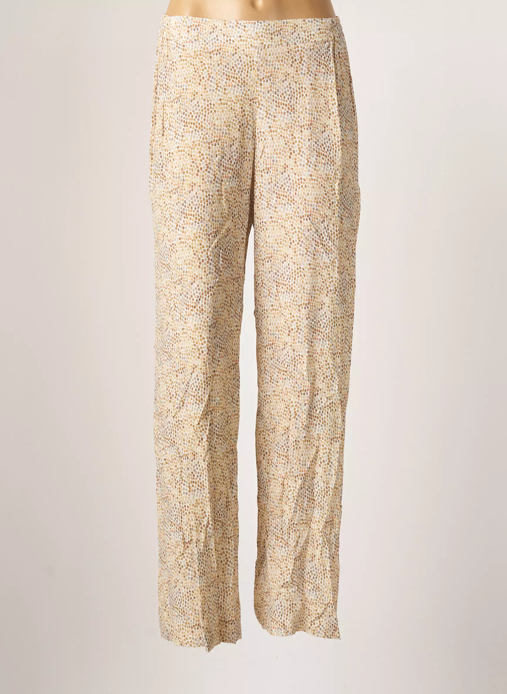 Signe Nature Pantalons Larges Femme couleur beige
