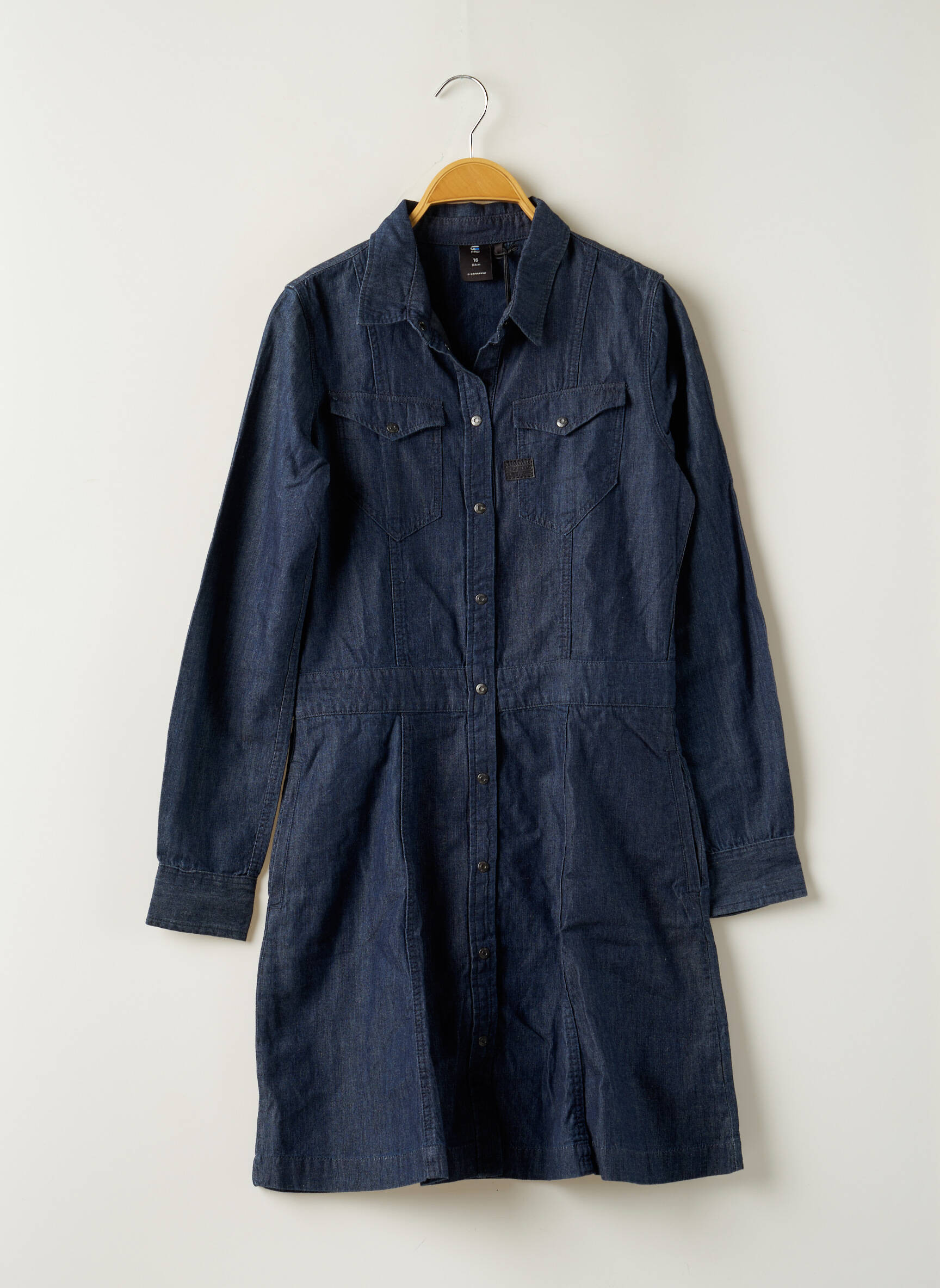 G Star Robes Mi Longues Fille couleur bleu
