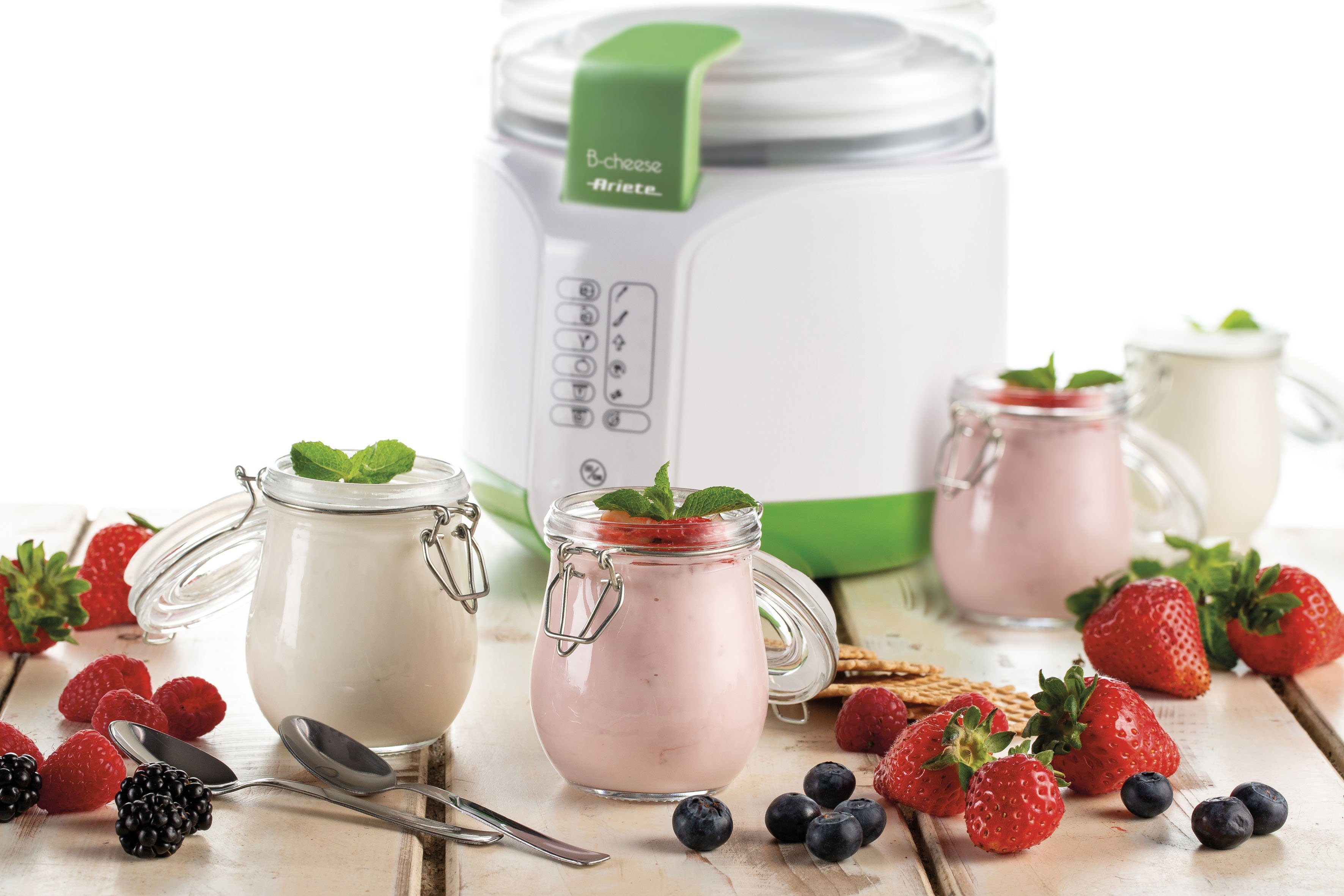 Ariete Joghurtbereiter B-cheese 615, 2 Portionsbehälter, je 400 ml, 2 Portionsbehälter, je 400 ml, auch für vegane Joghurt- und Käsezubereitung geeignet