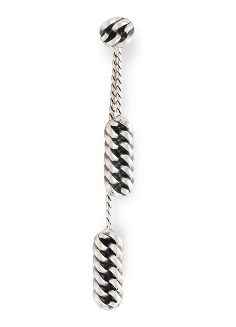 Buddha to Buddha Refined Chain stud earrings made of silver