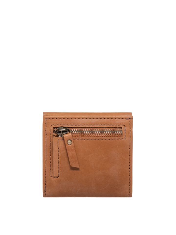 SID & VAIN Leder-Geldbörse echt Leder Geldbeutel Damen groß natural-hell-tan in beige günstig kaufen onesize