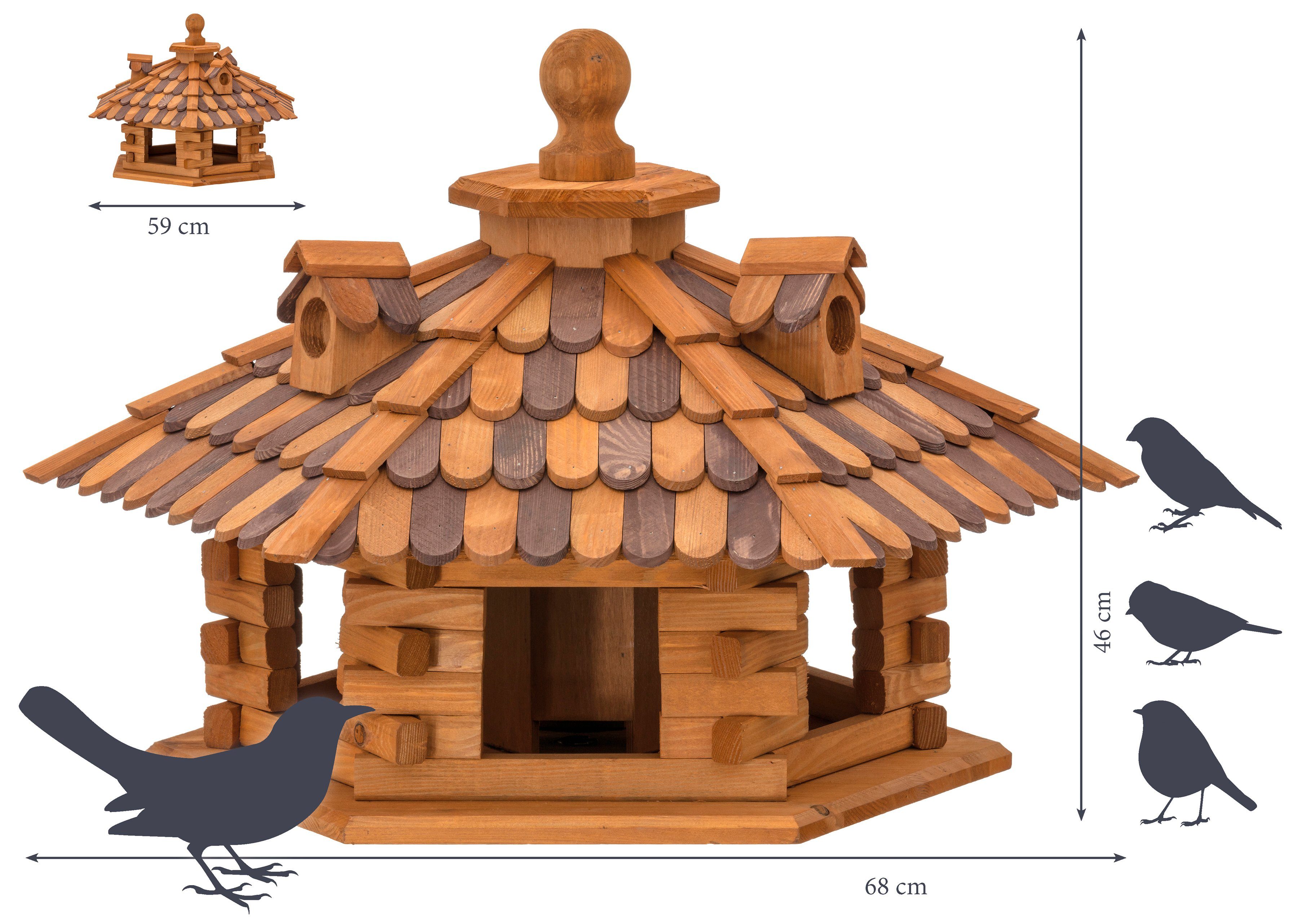 dobar Vogelhaus Rustikal XXL, BxTxH: 68x59x46 cm