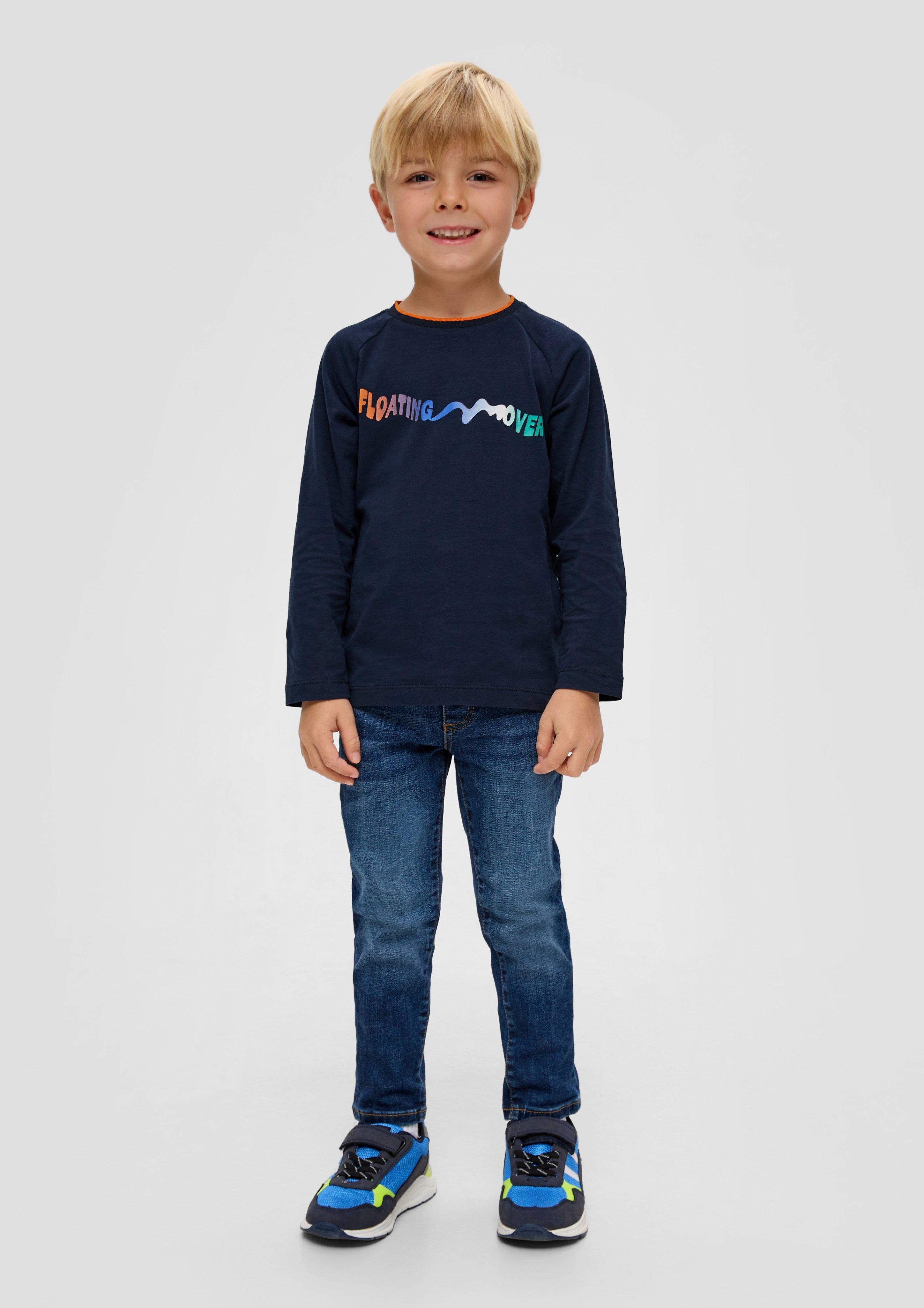 Longsleeve mit gummiertem Schriftprint  2134103-5952