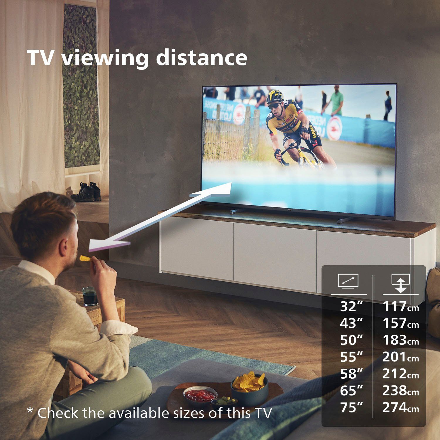 Philips 43PUS7608/12 LED-Fernseher (108 cm/43 Zoll, 4K Ultra HD, Smart-TV)