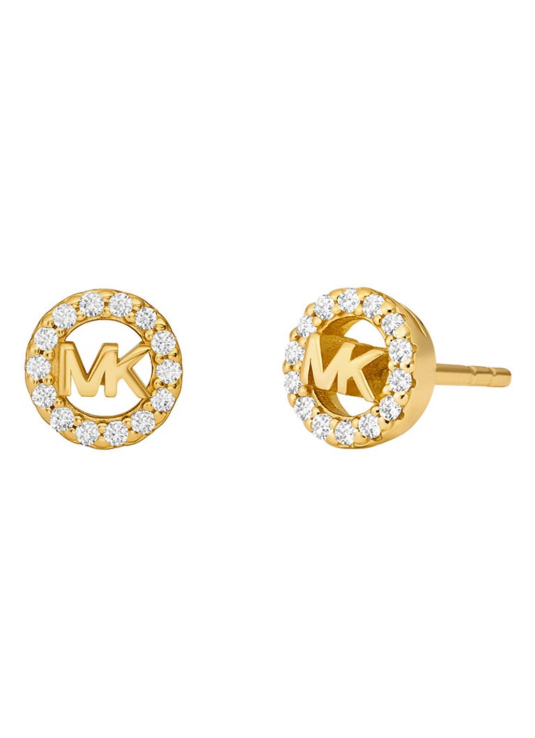 Orecchini a lobo Michael Kors Premium placcati in oro MKC1727CZ710