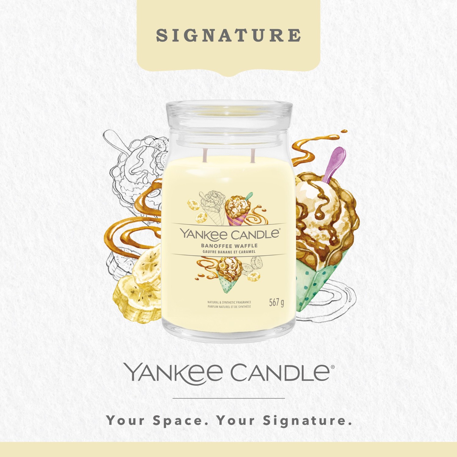 YANKEE CANDLE BANOFFEE WAFFLE