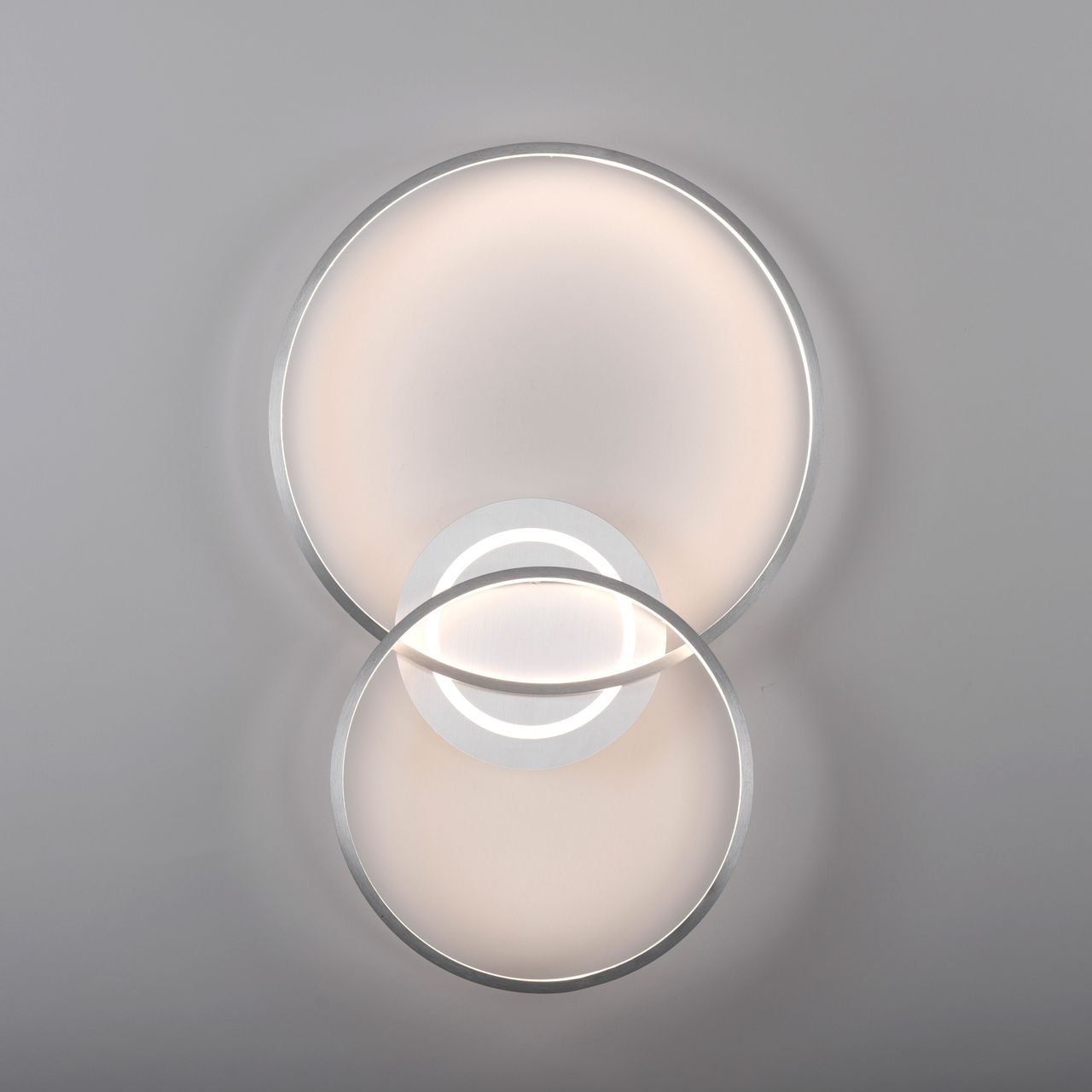 JUST LIGHT Deckenleuchte ASMINA, separat steuerbar, Memoryfunktion, Aluminium