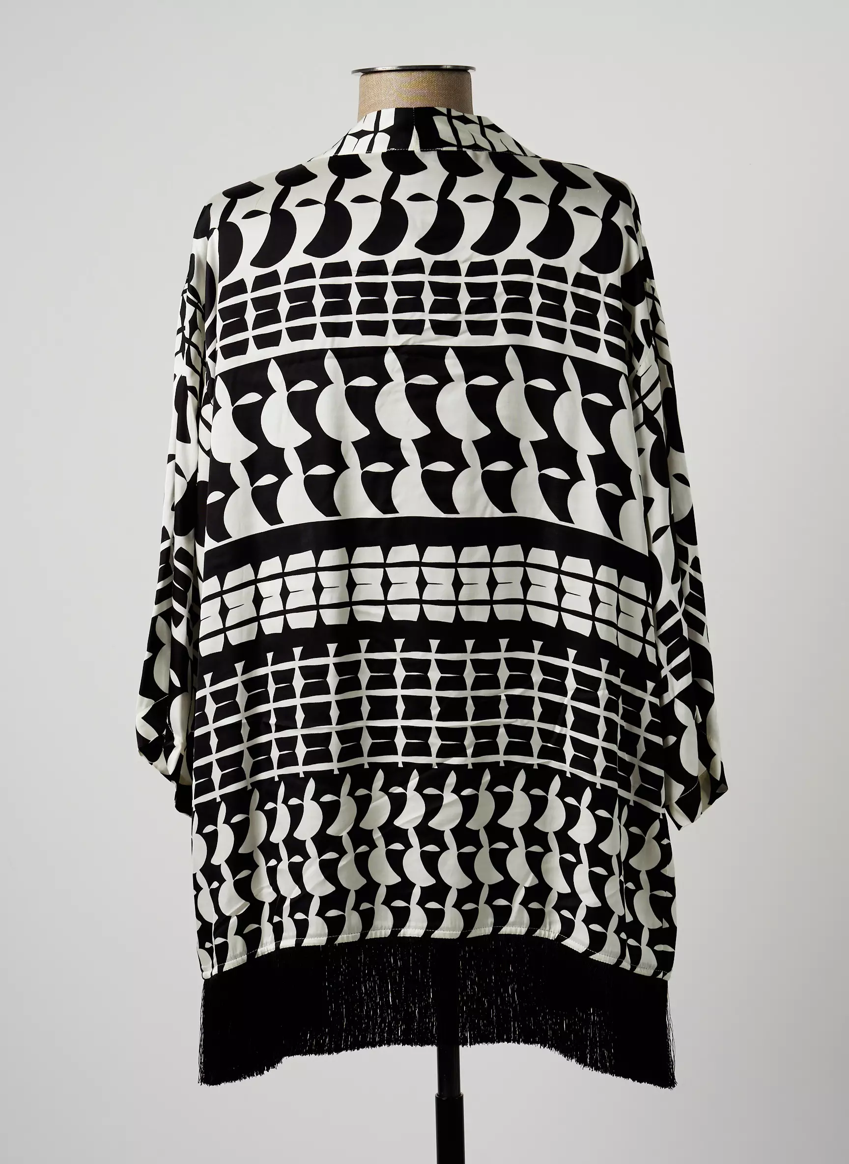 Surkana Vestes Kimono Femme couleur noir