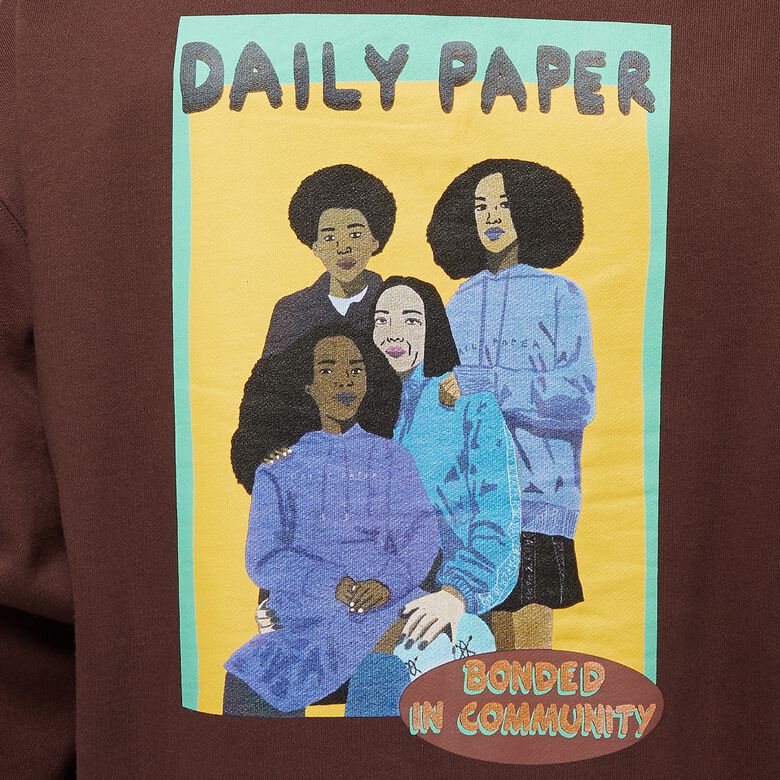 Daily Paper Horizo Hoodie chocolate brown