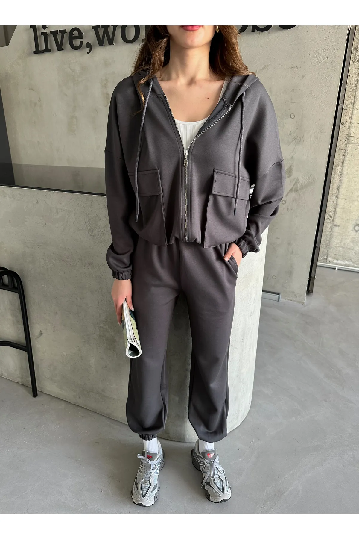 Laluvia  Zweiteiler - Grau - Regular Fit