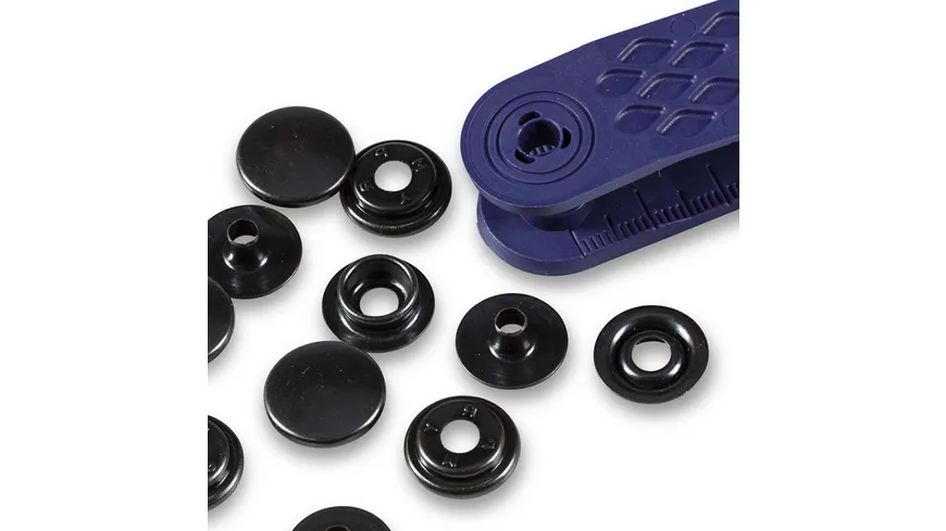 Prym nähfreie Druckknopfe  Sport & Camping Messing 15 mm brüniert