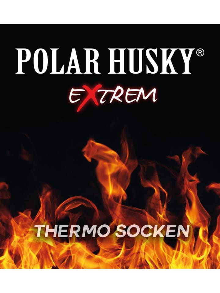 Polar Husky 1 Paar Wintersocken Extrem Hot in Blau-Block gestreift günstig kaufen