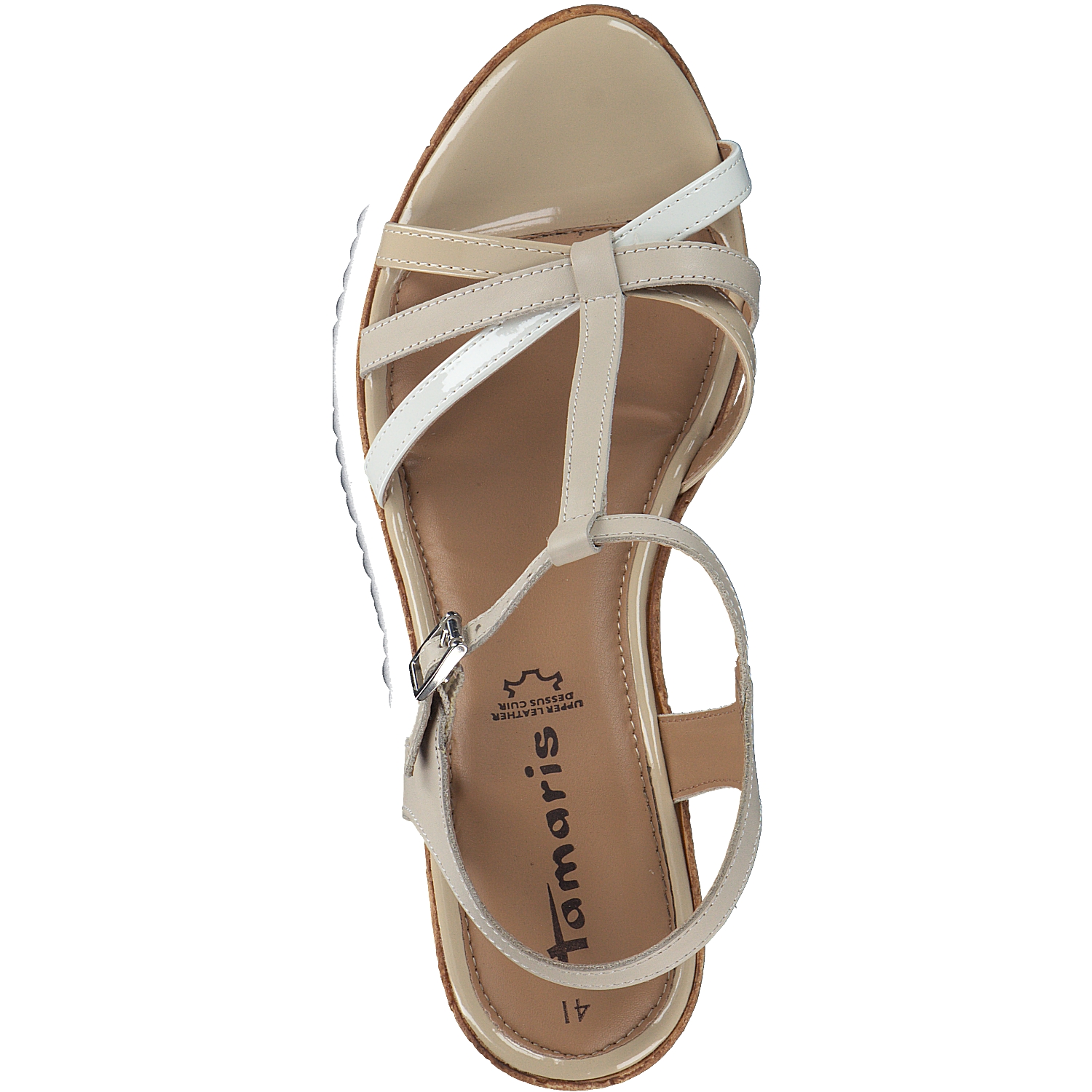 Tamaris 28347, Keilsandaletten, Damen, Beige