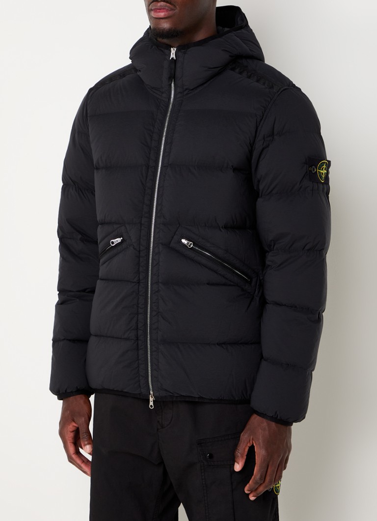 Μπουφάν Stone Island 81154 από πούπουλα με γέμιση από φτερά και τσέπες με φερμουάρ