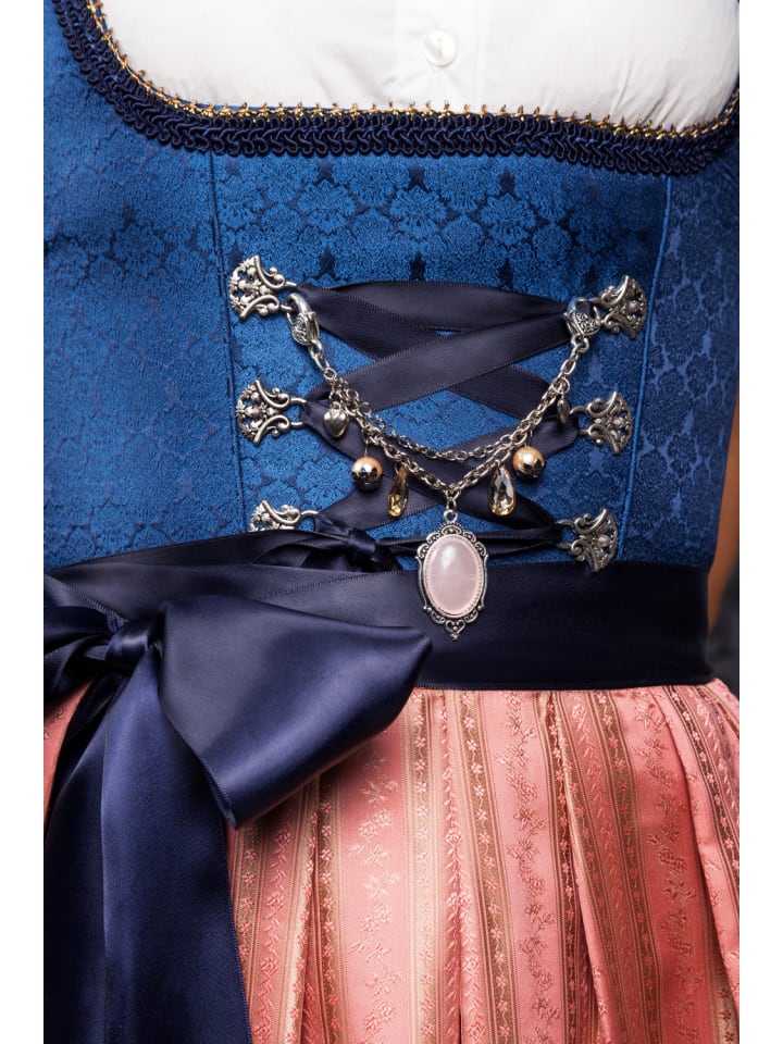 Edelnice Mini Dirndl 2-teilig Josepha in blau günstig kaufen