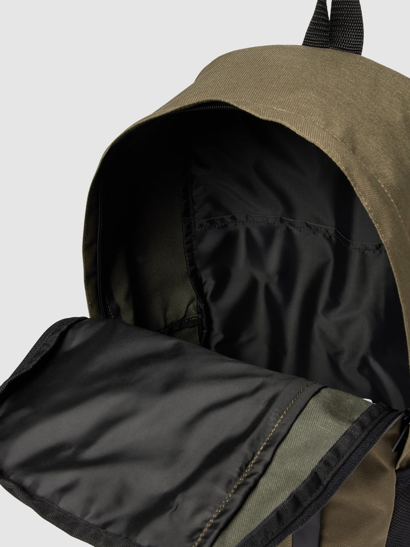 Rucksack mit Label-Print in olivgrün