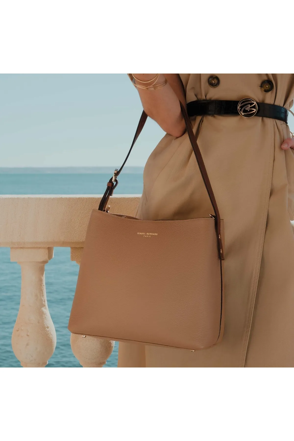 Isabel Bernard  Isabel Bernard Honoré Schultertasche beige