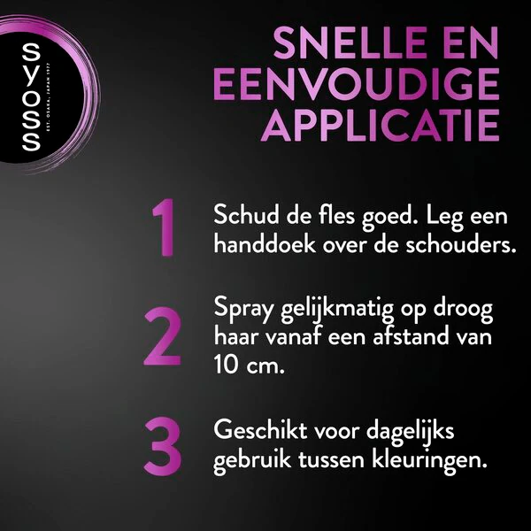 SYOSS Sötét Közepes Barna Hajvég Spray 120ml