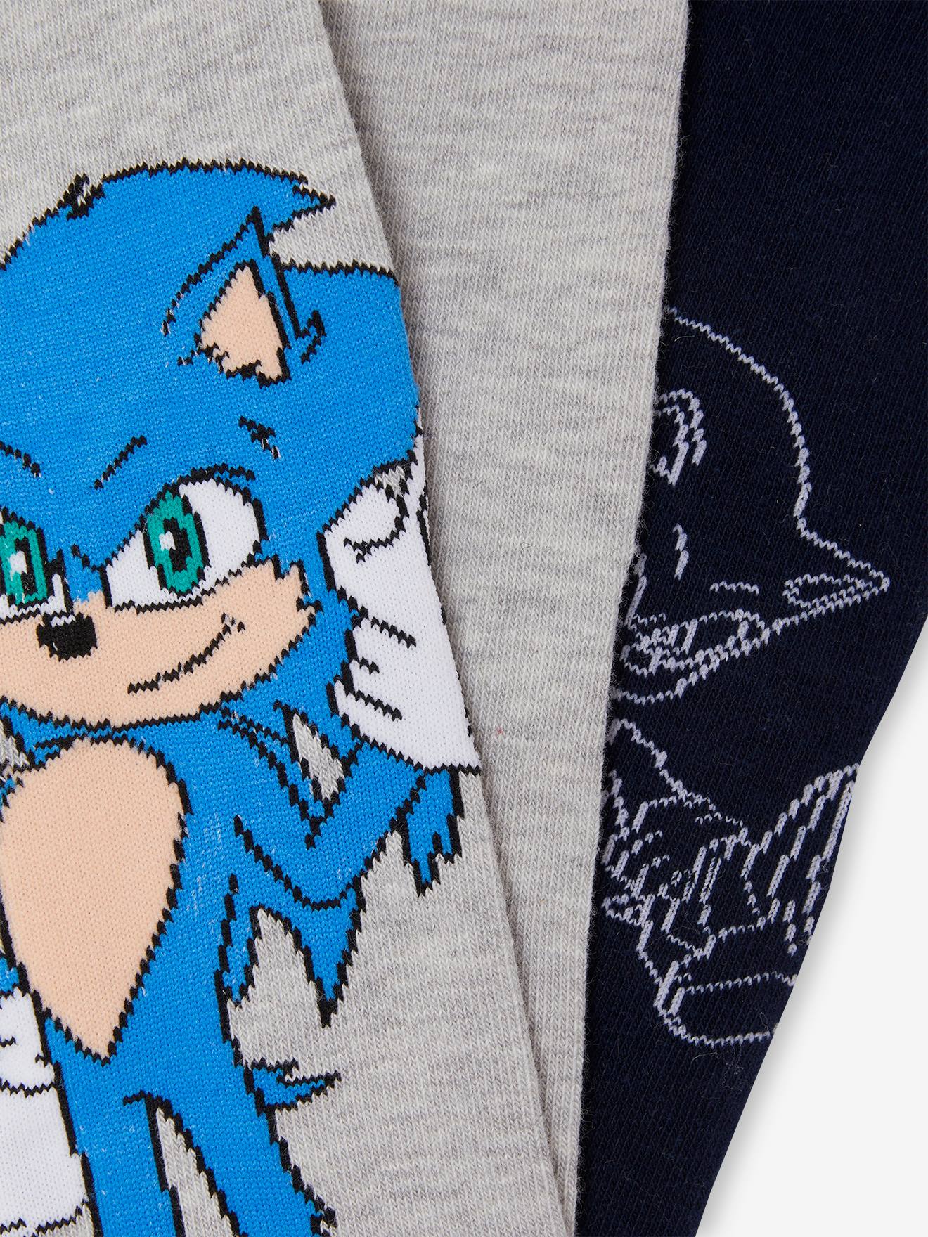 Sonic 3er-Pack Kinder Socken SONIC - marine
