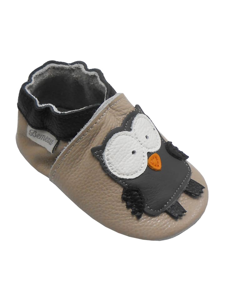 Yalion Baby Krabbelschuhe in Eule Beige günstig kaufen