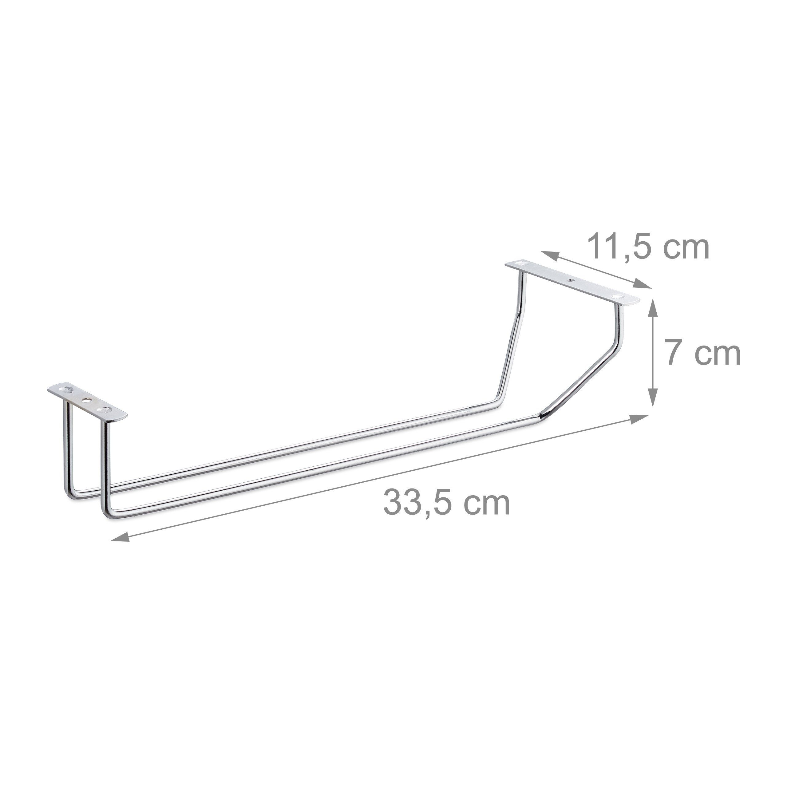 relaxdays Gläserhalter 4 x Weinglashalter für 4 Gläser