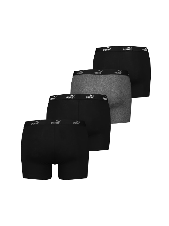 Puma Boxershorts PUMA BW MEN PROMO SEASON Boxer 4P in Black/Grey Combo günstig kaufen