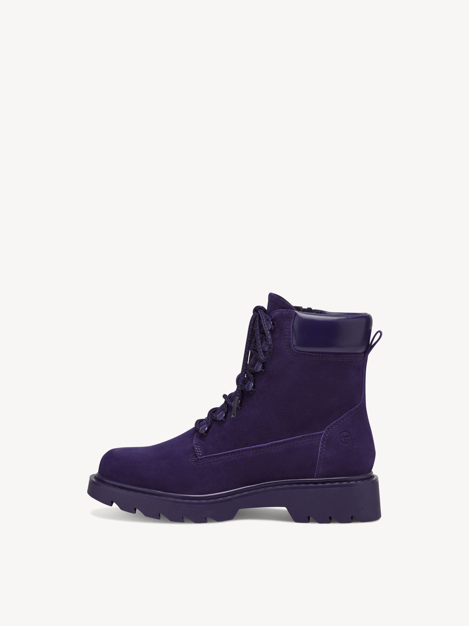 Bottine en cuir - mauve