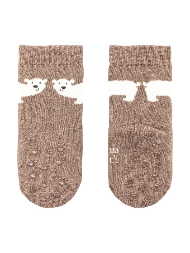Sterntaler ABS Krabbelsocken 2er-Pack Eisbär in braun mel. günstig kaufen 16