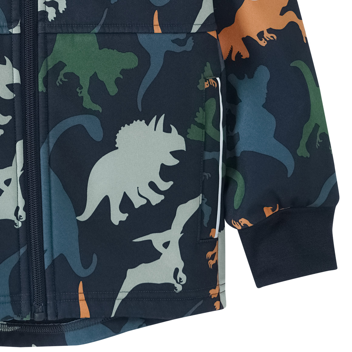 Jungen Softshelljacke mit Kapuze
