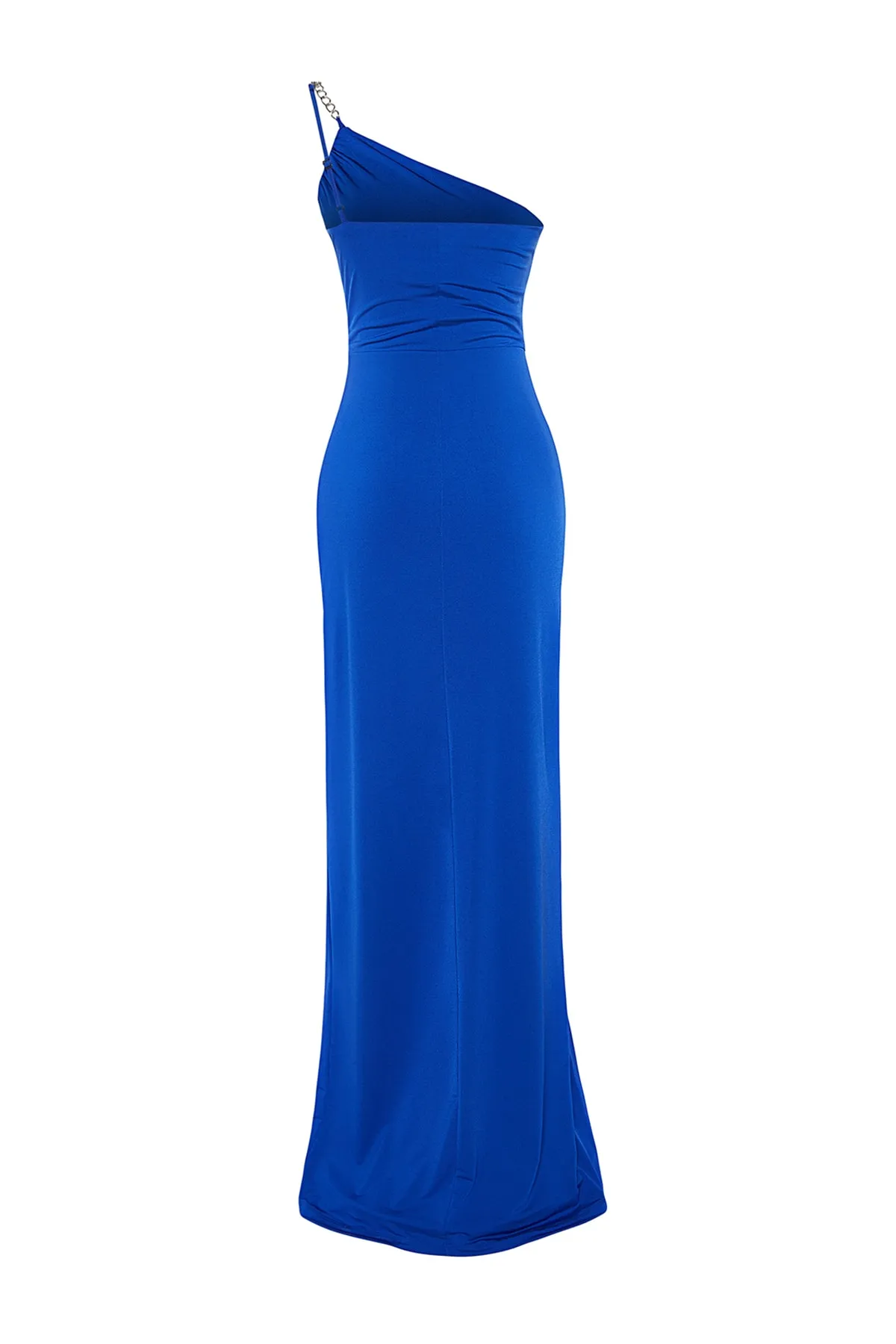 Trendyol Collection  Saks Body-Sitting Langes Abendkleid mit Strick-Accessoires TPRSS23AE00075