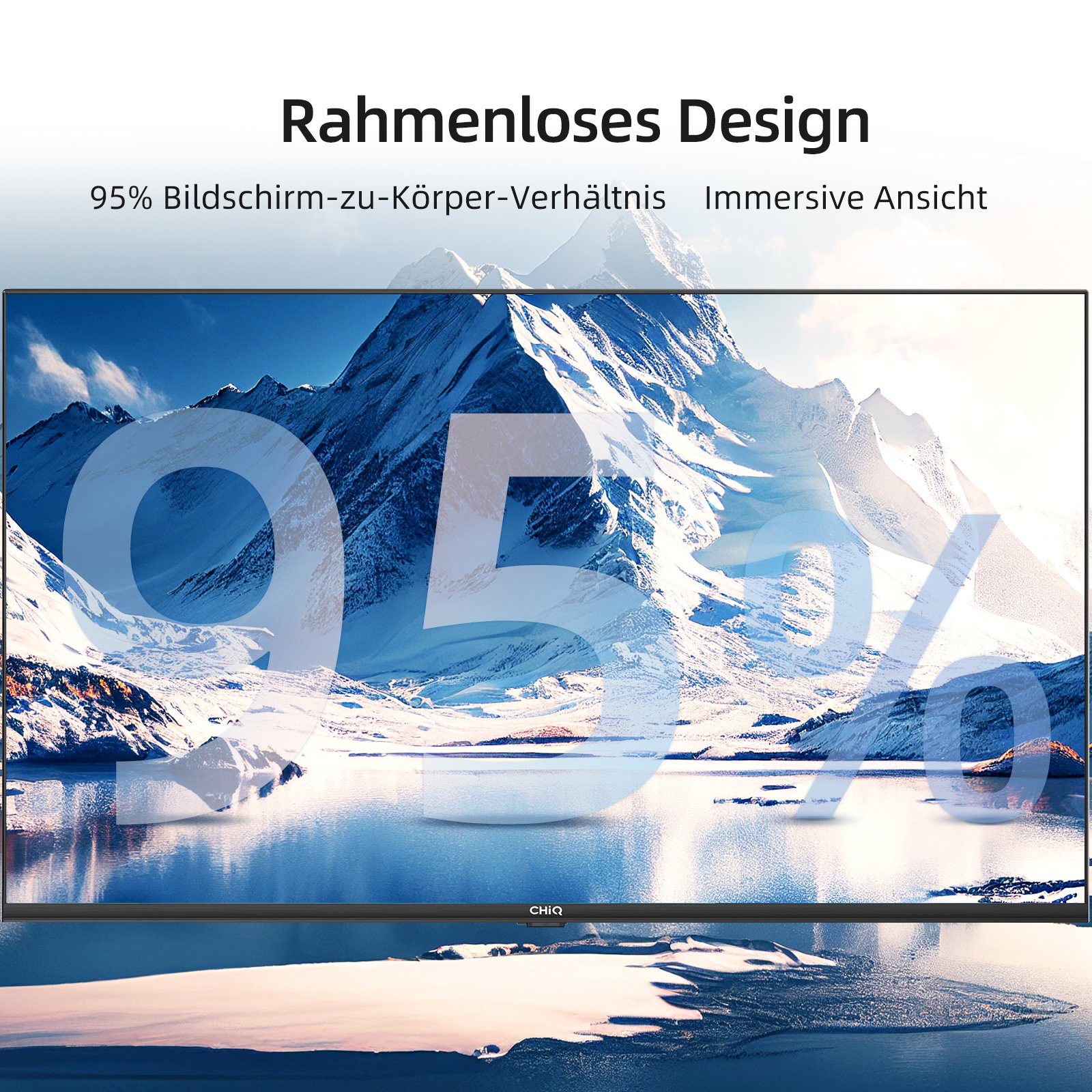 CHiQ L40H7G LED-Fernseher (100,00 cm/40 Zoll, Full HD, Smart-TV, Google TV, Google Assistant,Chromecast,Youtube,Triple Tuner(DVB-T2/T/C/S2)