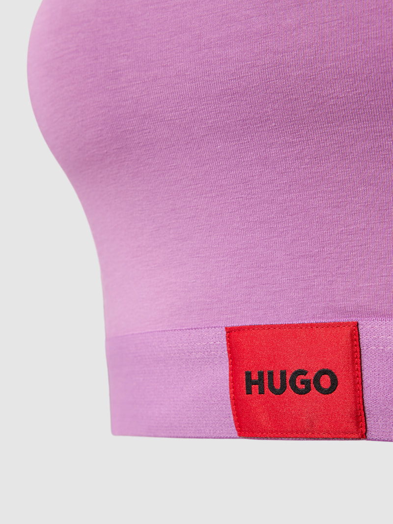 Bralette mit Label-Detail in lila