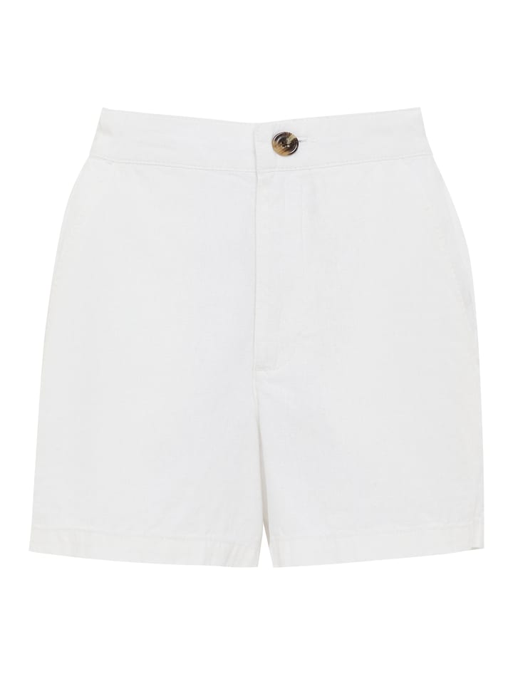 Threadbare Shorts THB Cactus Class Linen Short in White günstig kaufen