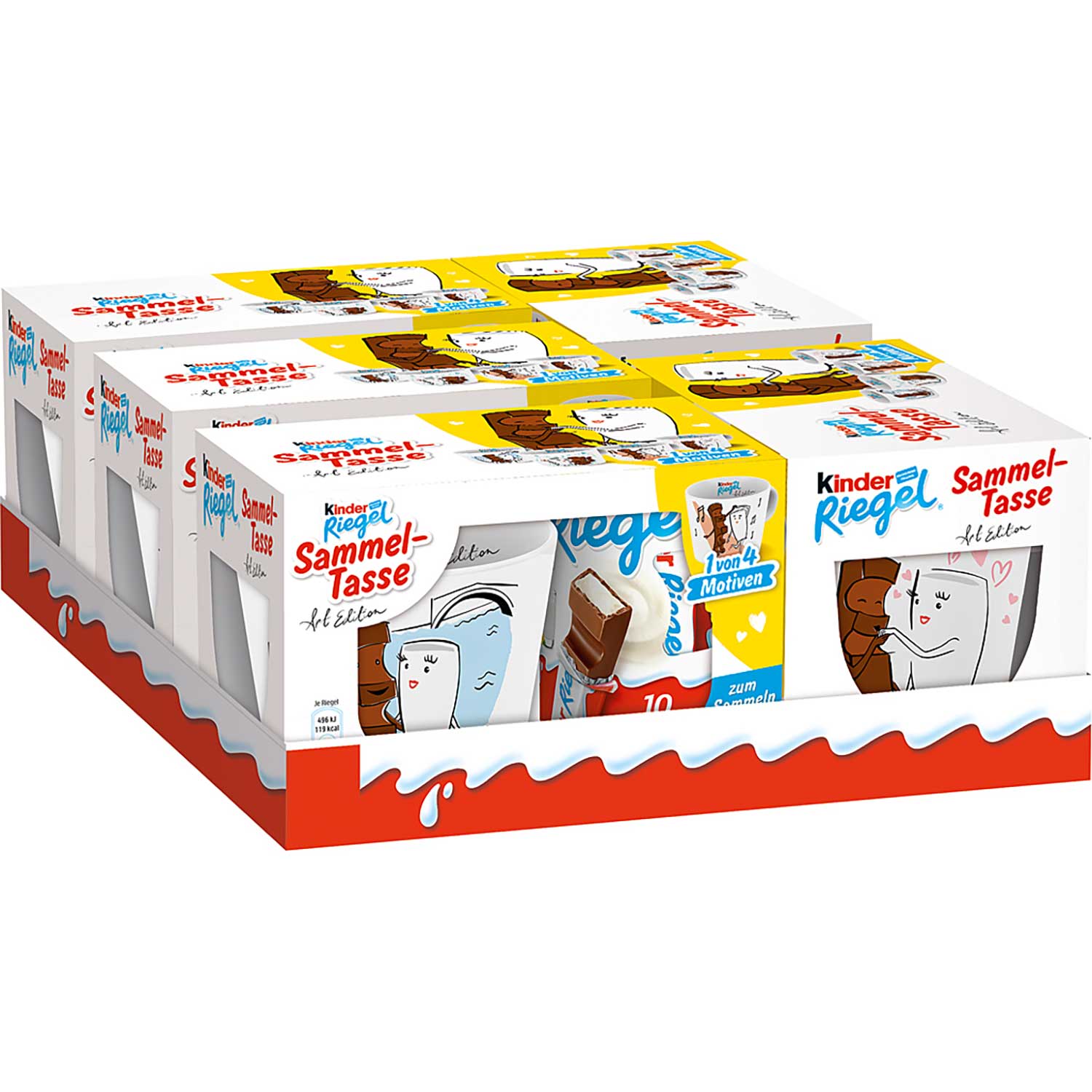 kinder Riegel 10er + Sammel-Tasse 'Art Edition'
