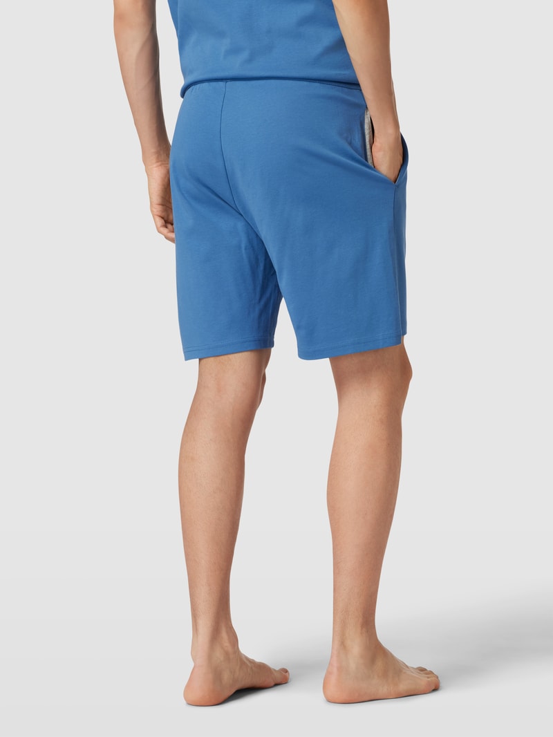 Sweatshorts mit Tunnelzug in blau