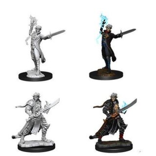 Male Elf Magus (Magic User): Pathfinder Battles Deep Cuts Unpainted Miniatures