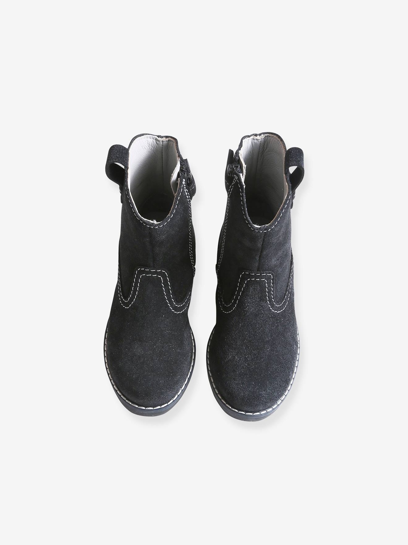 Vertbaudet Hohe Mädchen Boots - schwarz