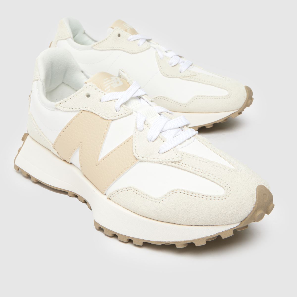New Balance 327 sportcipő fehér és bézs színben