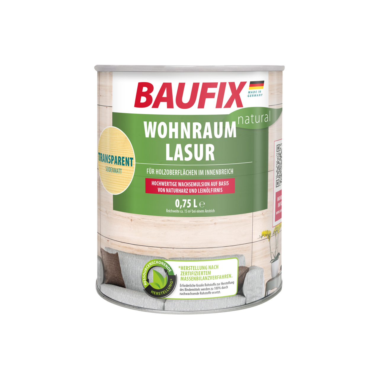 Baufix natural Wohnraumlasur transparent