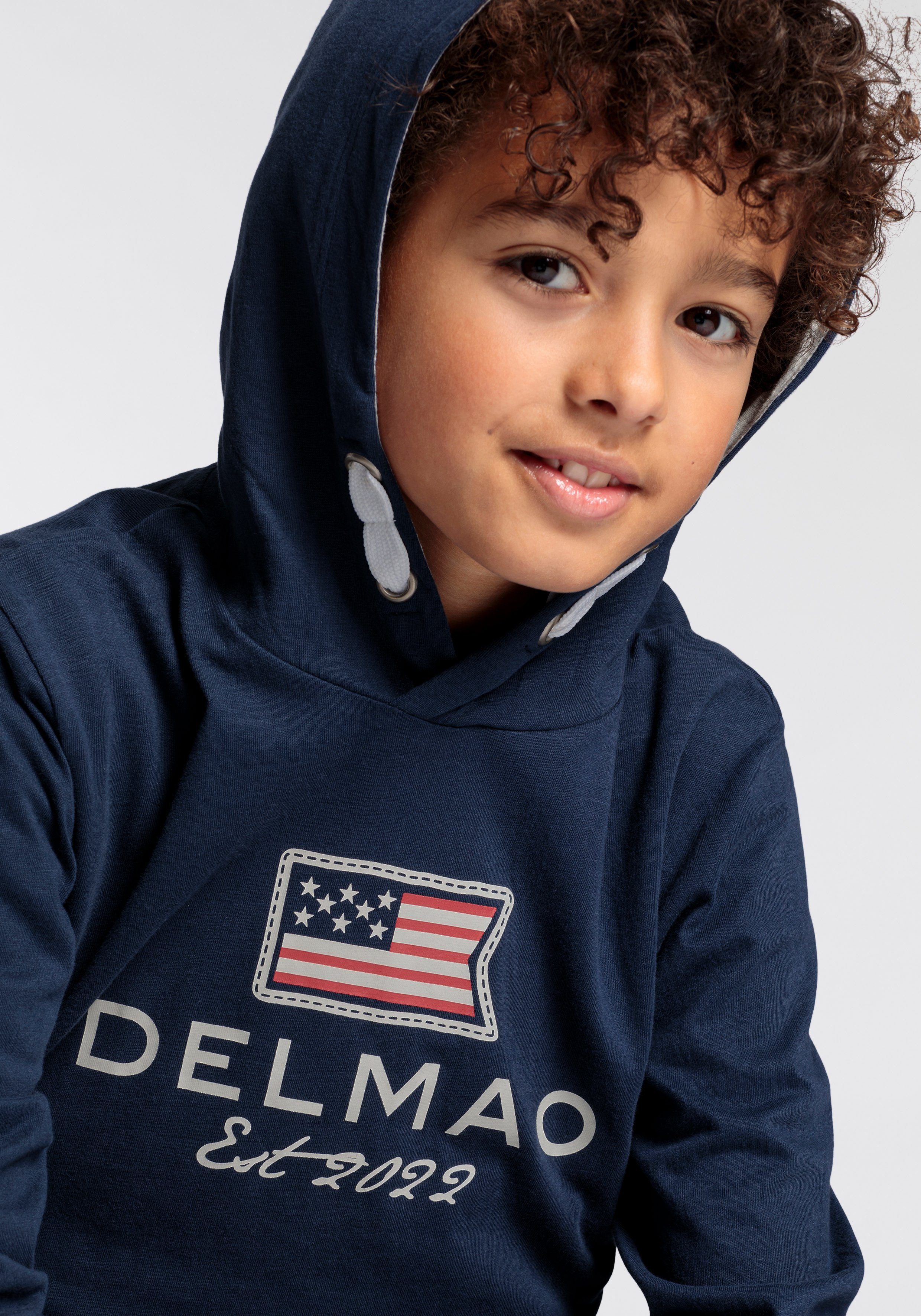 DELMAO Kapuzenshirt für Jungen, mit gefütterter Kapuze. NEUE MARKE