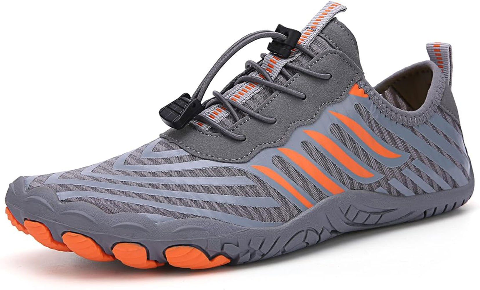 Sarfly Unisex Barfußschuhe Traillaufschuhe, Breiter Zehenbox, Schnell Trock Barfußschuh passt sich den Füßen an, EVA-Einlegesohle, schweißabsorbierend