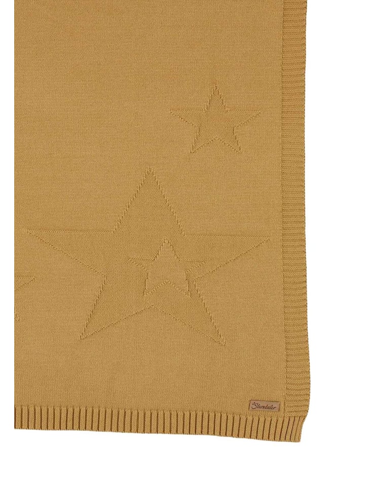 Sterntaler Strick-Schmusedecke in dunkelgelb günstig kaufen onesize