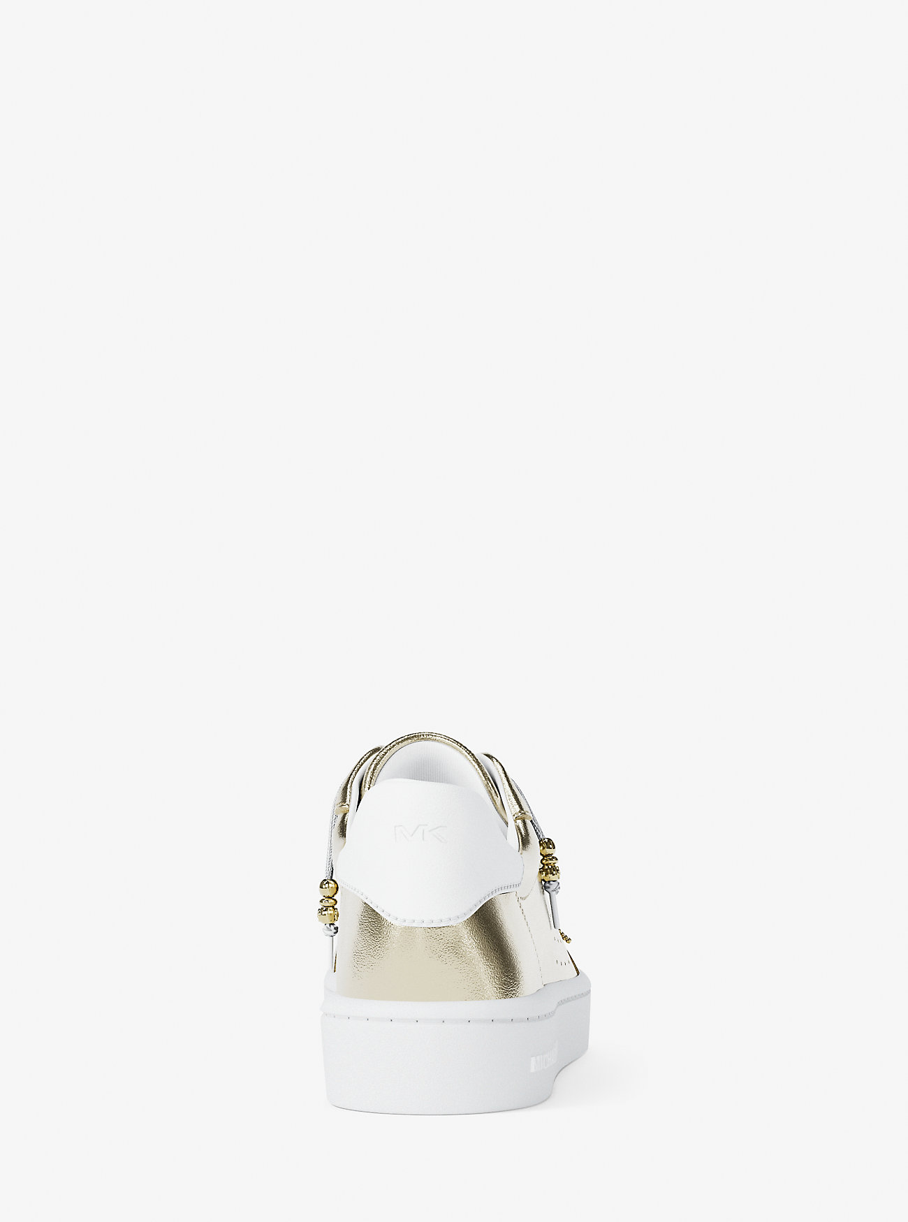 Sneakers Scotty in pelle metallizzata con decorazioni - ORO CHIARO
