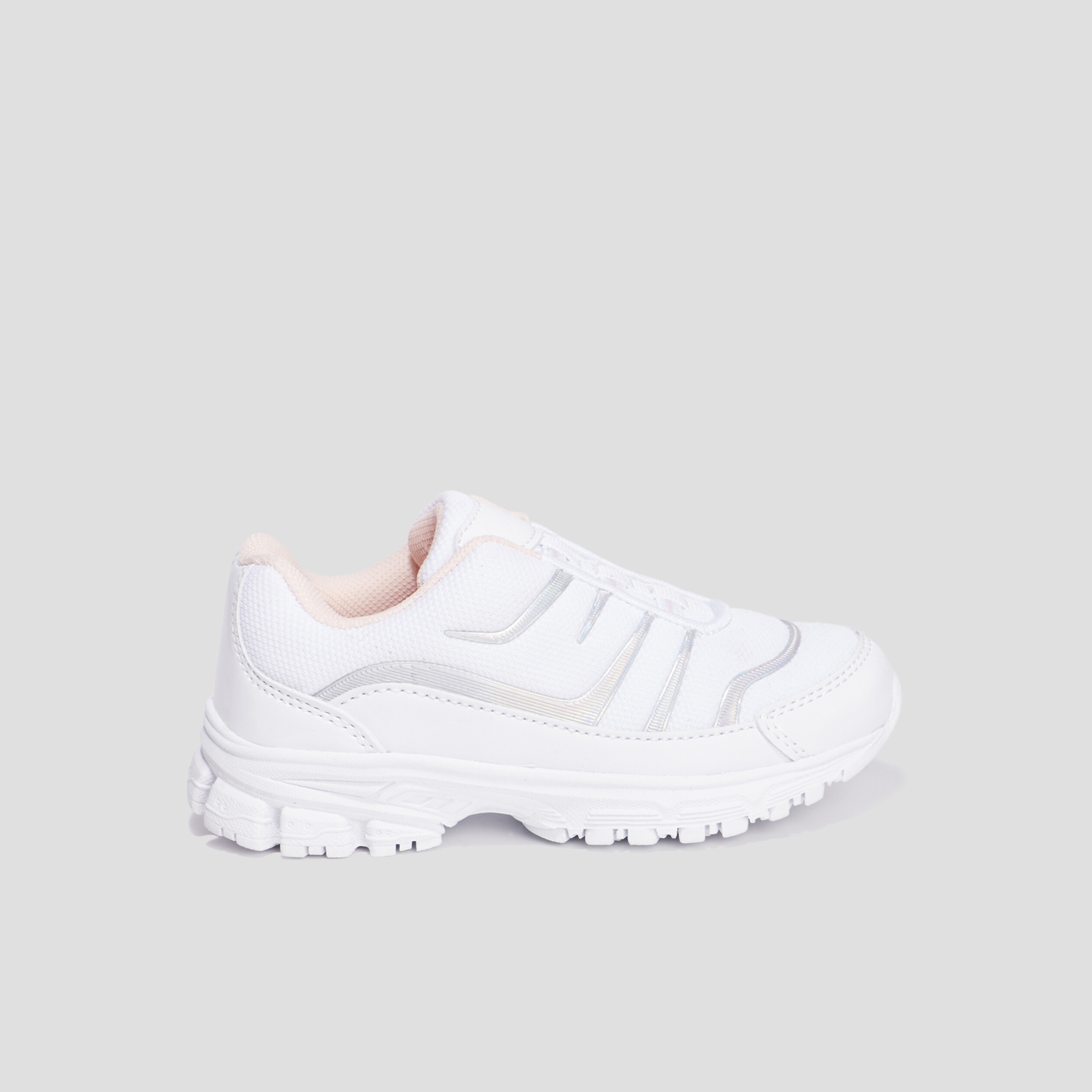 Baskets running Liberto blanc fille | La Halle