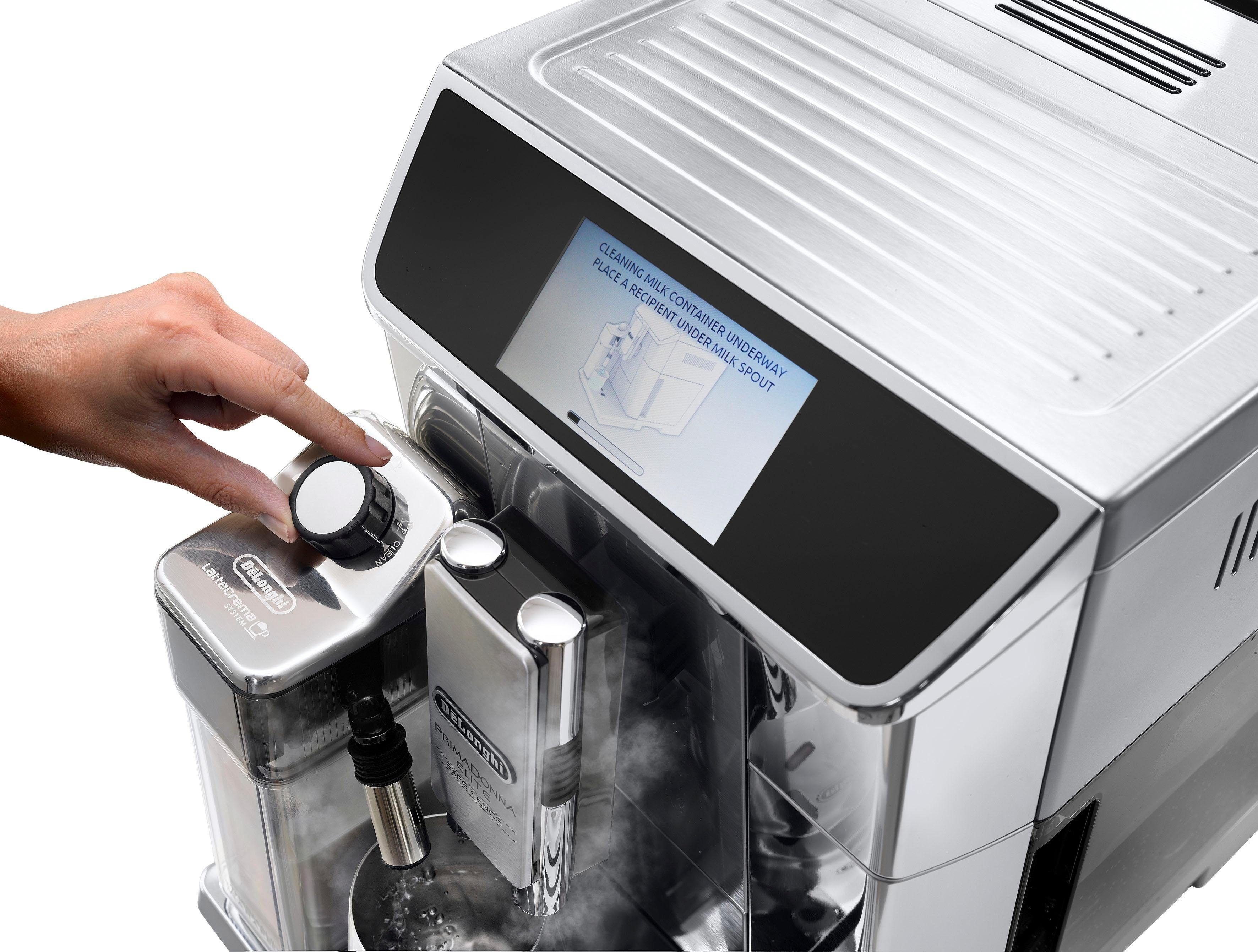 De'Longhi Kaffeevollautomat PrimaDonna Elite Experience ECAM 656.85.MS, auch für Kaltgetränkevariationen